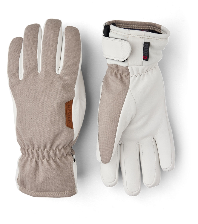 Hestra Hestra CZone Primaloft Inverno - 5 finger 650_beige 32330 650_Beige Hestra wintersportkleding 32330 jeans bij Leerentveldvrijetijd.nl