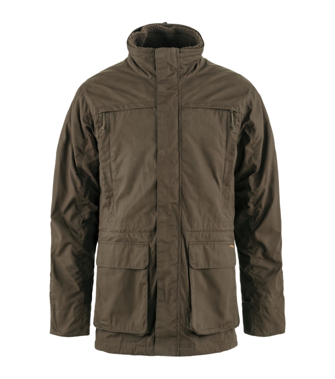 Fjällräven Fjällräven Barents 3 in 1 Hydratic Jacket M 633_dark olive F12500158 633_Dark Olive Fjällräven jassen F12500158 donker grijs bij Leerentveldvrijetijd.nl