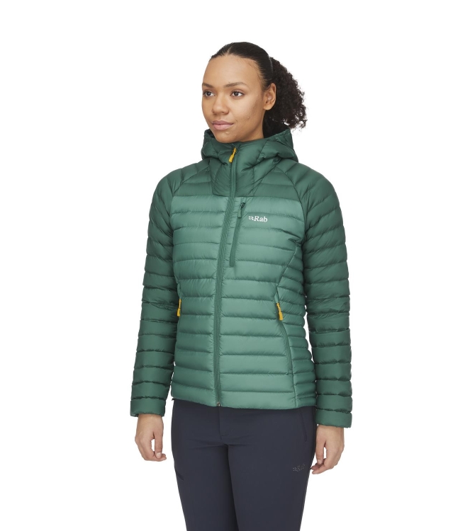 Rab Rab Microlight Alpine Jacket Wmns green slate/eucalyptus QDB-13 Green Slate/Eucalyptus Rab jassen QDB-13 blauw bij Leerentveldvrijetijd.nl
