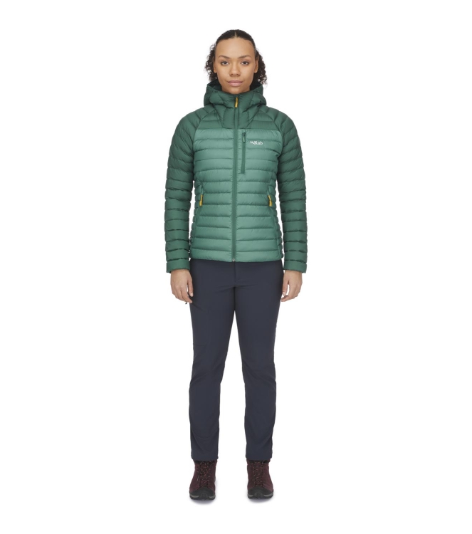 Rab Rab Microlight Alpine Jacket Wmns green slate/eucalyptus QDB-13 Green Slate/Eucalyptus Rab jassen QDB-13 blauw bij Leerentveldvrijetijd.nl