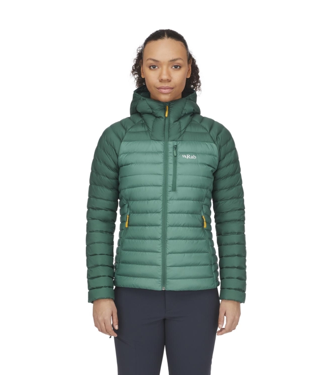 Rab Rab Microlight Alpine Jacket Wmns green slate/eucalyptus QDB-13 Green Slate/Eucalyptus Rab jassen QDB-13 blauw bij Leerentveldvrijetijd.nl