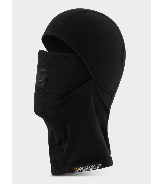 Poederbaas Poederbaas Balaclava Kids 001_black BL009 001_Black Poederbaas wintersportkleding BL009 licht grijs bij Leerentveldvrijetijd.nl