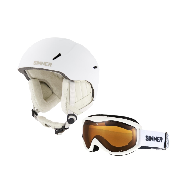 Sinner Sinner Combi-Pack (Crest+Toxic) 30_white SIDP-139 30_White Sinner wintersport accessoires SIDP-139 roze bij Leerentveldvrijetijd.nl