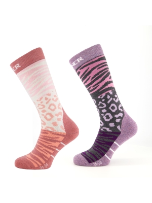 Sinner Sinner Ladies Ski Socks Animal