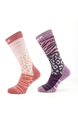Sinner Sinner Ladies Ski Socks Animal 74_Purple/Pink Sinner Sinner Ladies Ski Socks Animal 74_Purple/Pink