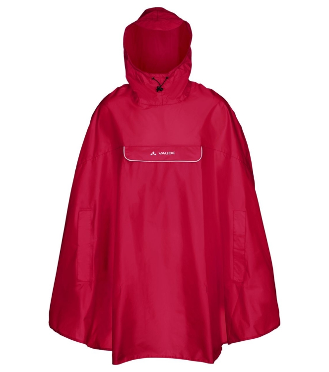 Vaude Vaude Valdipino Poncho 614_indian red 02285 614_Indian Red Vaude jassen 02285 geel bij Leerentveldvrijetijd.nl