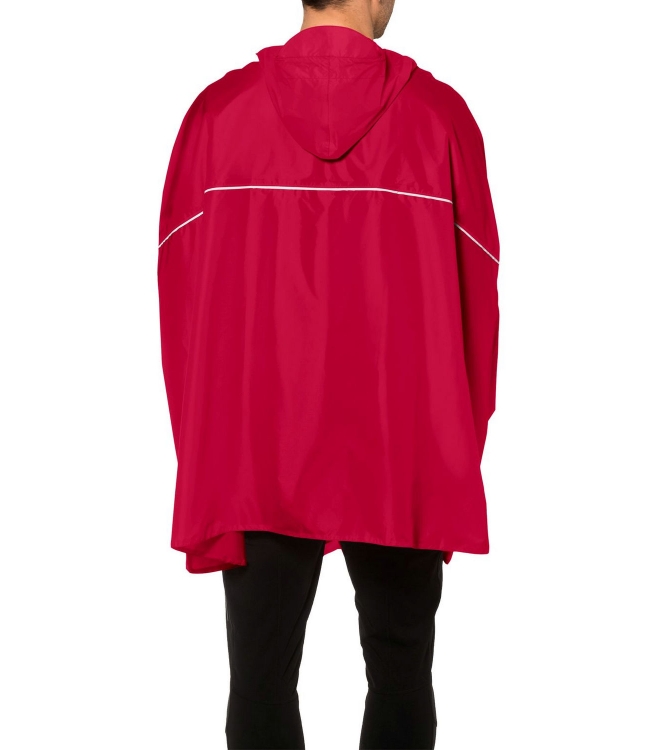 Vaude Vaude Valdipino Poncho 614_indian red 02285 614_Indian Red Vaude jassen 02285 geel bij Leerentveldvrijetijd.nl