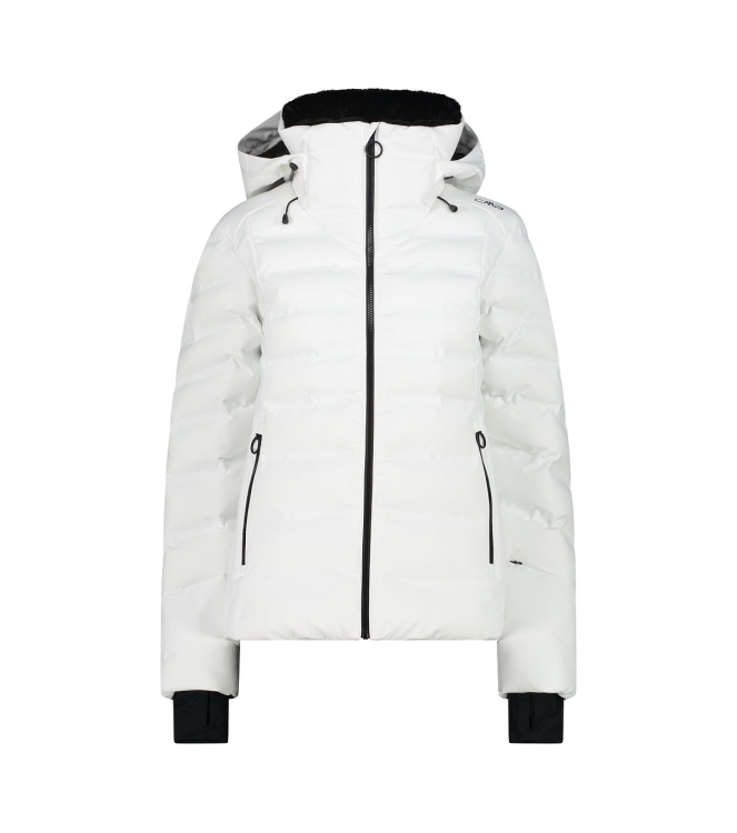 CMP CMP Woman Jacket Fix Hood a001 bianco 34W4406 A001 Bianco CMP jassen 34W4406 roze bij Leerentveldvrijetijd.nl