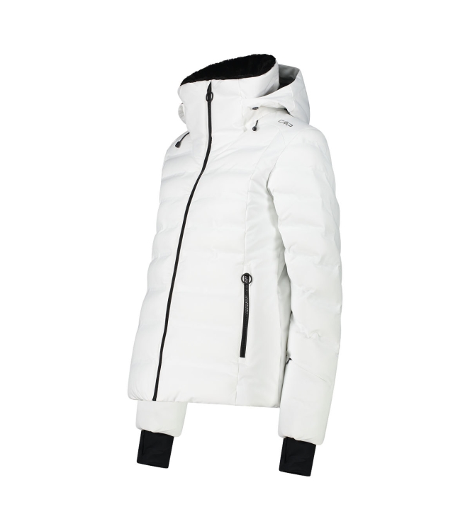 CMP CMP Woman Jacket Fix Hood a001 bianco 34W4406 A001 Bianco CMP jassen 34W4406 roze bij Leerentveldvrijetijd.nl