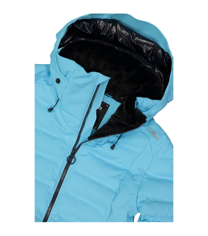 CMP CMP Woman Jacket Fix Hood l222 topazio 34W4406 L222 Topazio CMP jassen 34W4406 antraciet bij Leerentveldvrijetijd.nl