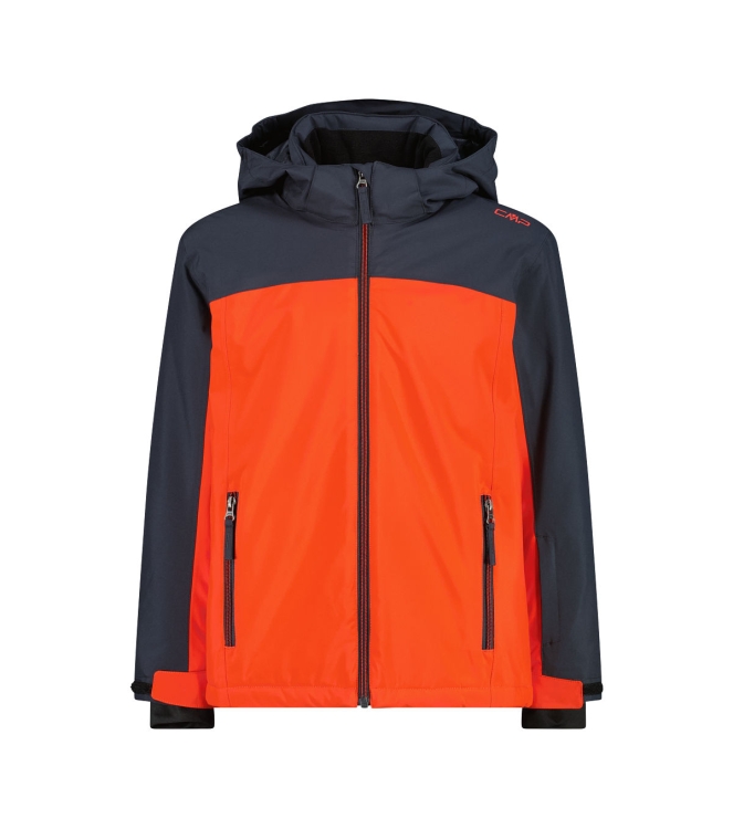 CMP CMP Kid Jacket Snaps Hood 21cu tango-antracite 39W1924 21CU Tango-Antracite CMP jassen 39W1924 beige bij Leerentveldvrijetijd.nl