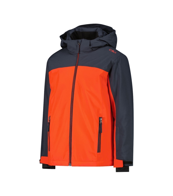 CMP CMP Kid Jacket Snaps Hood 21cu tango-antracite 39W1924 21CU Tango-Antracite CMP jassen 39W1924 beige bij Leerentveldvrijetijd.nl