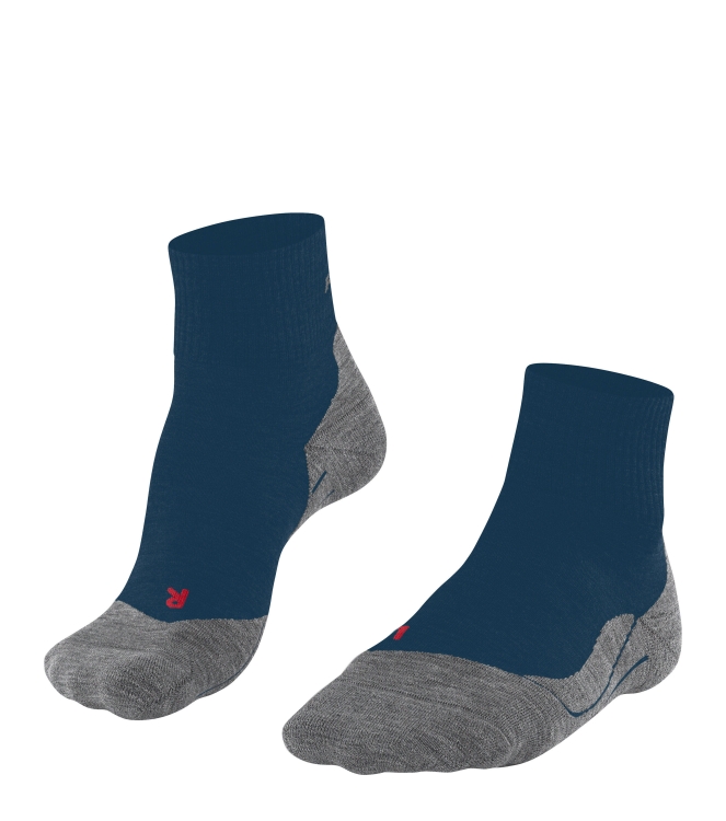 Falke Falke TK5 Wander Short 6598_blue pond 16461 6598_blue pond Falke wandelsokken 16461 donker bruin bij Leerentveldvrijetijd.nl