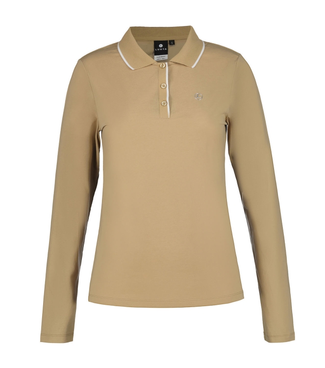 Luhta Luhta Hartikkala Wm Polo Shirt 021_powder 37250_128_L 021_Powder Luhta fleeces en truien 37250_128_L wit bij Leerentveldvrijetijd.nl