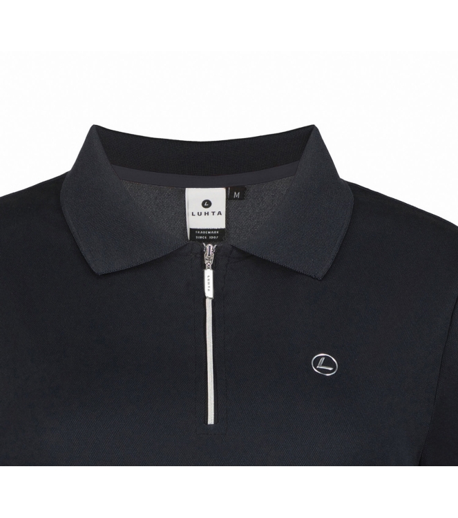 Luhta Luhta Aerola Wm Polo Shirt 390_dark blue 37306_315_L 390_Dark Blue Luhta fleeces en truien 37306_315_L geen kleur bij Leerentveldvrijetijd.nl