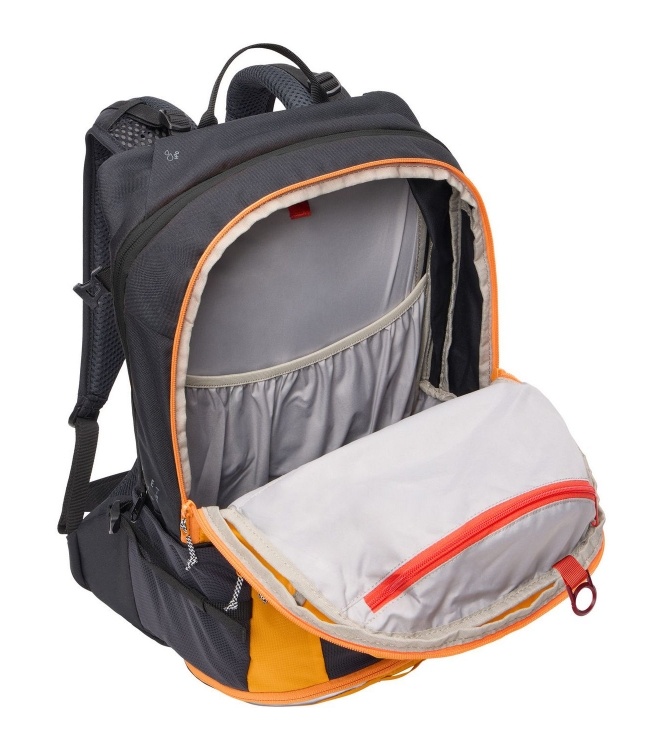 Vaude Vaude Bike Alpin 23+5 dagtour rugzak 554_kurkuma 47281 554_Kurkuma Vaude tassen 47281 groen bij Leerentveldvrijetijd.nl