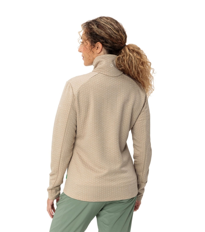 Vaude Vaude Women\'s Skomer Hiking SC Jacket 781_linen 47109 781_Linen Vaude fleeces en truien 47109 jeans bij Leerentveldvrijetijd.nl