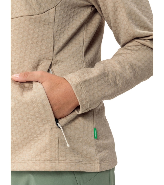 Vaude Vaude Women\'s Skomer Hiking SC Jacket 781_linen 47109 781_Linen Vaude fleeces en truien 47109 jeans bij Leerentveldvrijetijd.nl