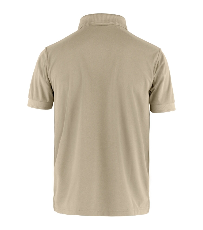 Fjällräven Fjällräven Crowley Pique Shirt M 118_fossil F81783 118_Fossil Fjällräven fleeces en truien F81783 zwart combinatie bij Leerentveldvrijetijd.nl