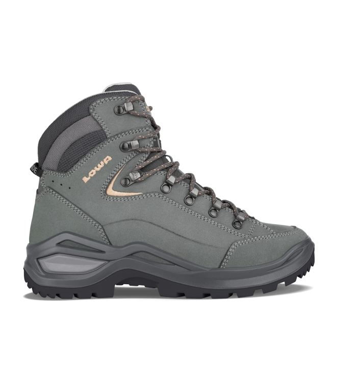 Lowa Lowa Renegade Evo LL Mid Ws 9675 graphite/apricote LM321970 9675 graphite/apricote Lowa wandelschoenen LM321970 lichtblauw bij Leerentveldvrijetijd.nl