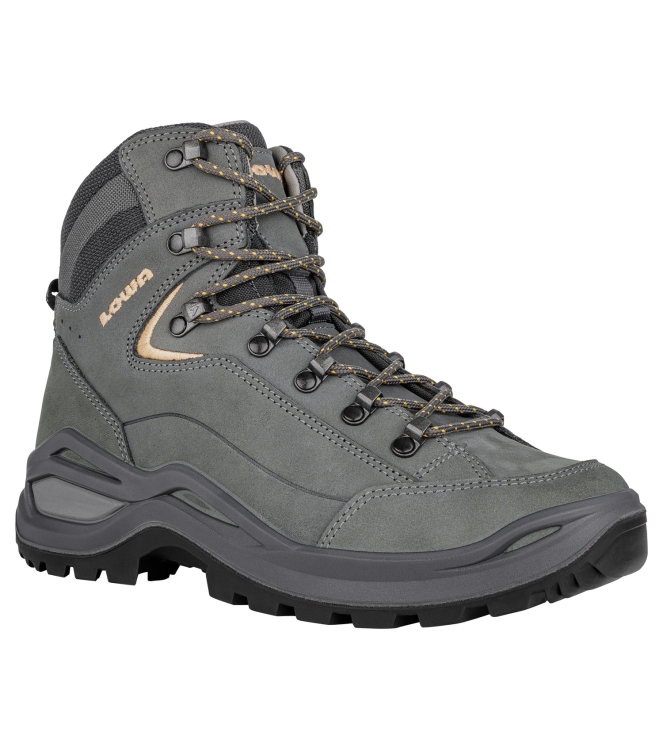 Lowa Lowa Renegade Evo LL Mid Ws 9675 graphite/apricote LM321970 9675 graphite/apricote Lowa wandelschoenen LM321970 lichtblauw bij Leerentveldvrijetijd.nl