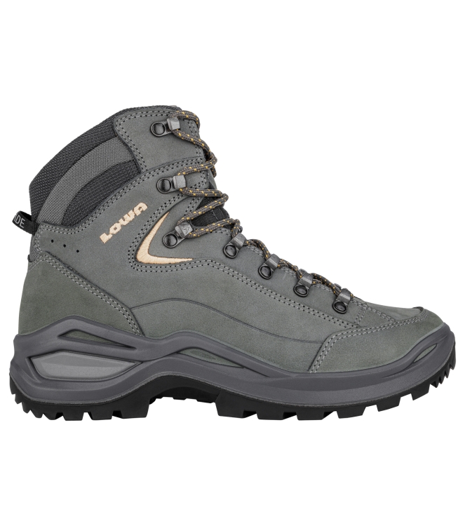 Lowa Lowa Renegade Evo LL Mid Ws 9675 graphite/apricote LM321970 9675 graphite/apricote Lowa wandelschoenen LM321970 lichtblauw bij Leerentveldvrijetijd.nl