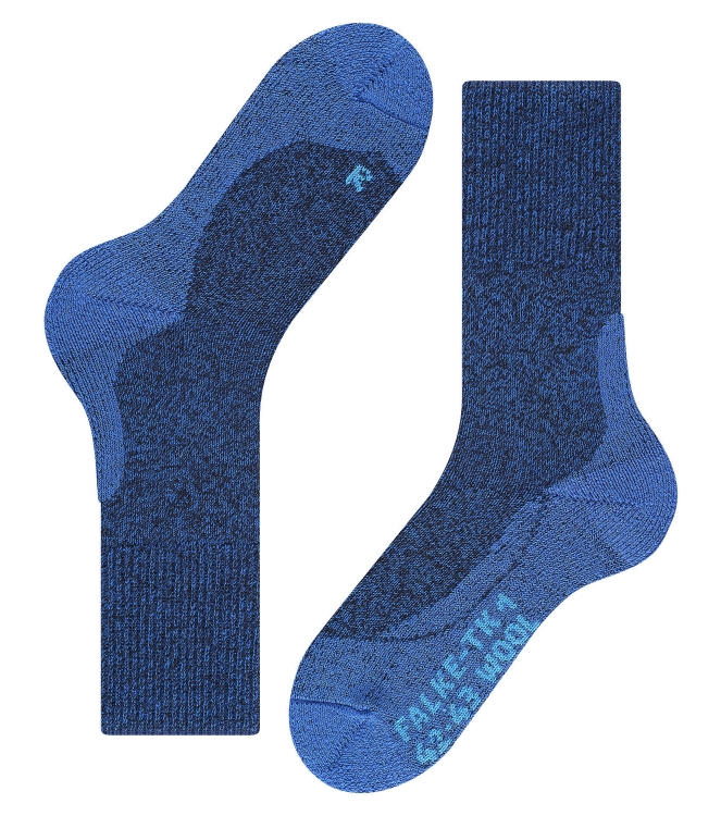 Falke Falke TK1 Adventure Wool yve 16384 6714 Yve Falke wandelsokken 16384 6714 antraciet bij Leerentveldvrijetijd.nl
