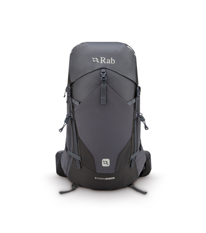 Rab Rab Exion 35 ND agr_anthracite/graphene QAP-74 AGR_Anthracite/Graphene Rab tassen QAP-74 zwart combinatie bij Leerentveldvrijetijd.nl