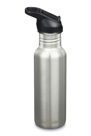 Klean Kanteen Klean Kanteen Drinkfles Classic met flip/sportdop, 800ml/27oz brushed stainless