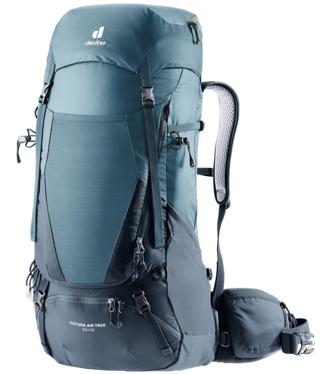 Deuter Deuter Futura Air Trek 50 + 10 1374_atlantic/ink DR3402121 1374_Atlantic/ink Deuter tassen DR3402121 antraciet bij Leerentveldvrijetijd.nl
