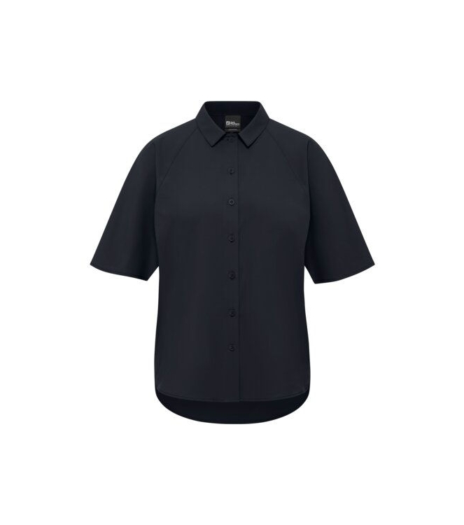 Jack Wolfskin Jack Wolfskin Sierra Quest SS Shirt W c0413_dark navy A63878 C0413_dark navy Jack Wolfskin fleeces en truien A63878 geen kleur bij Leerentveldvrijetijd.nl