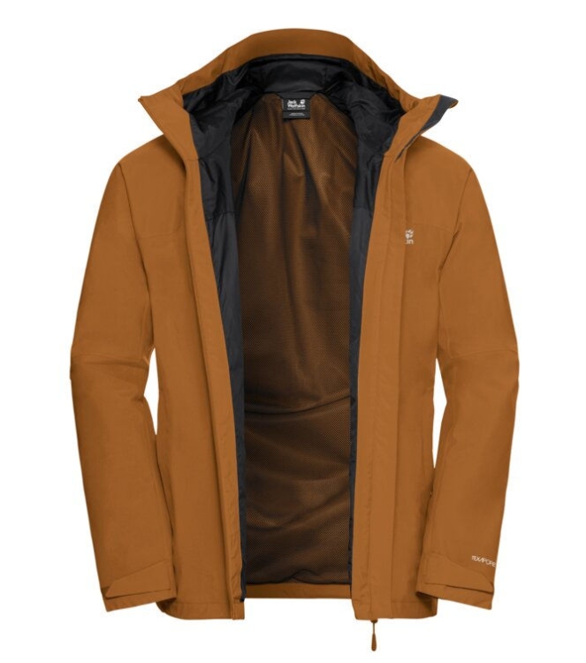 Jack Wolfskin Jack Wolfskin Tempest 2L JKT M 5401_autumn leaves A63900 5401_autumn leaves Jack Wolfskin jassen A63900 wit bij Leerentveldvrijetijd.nl