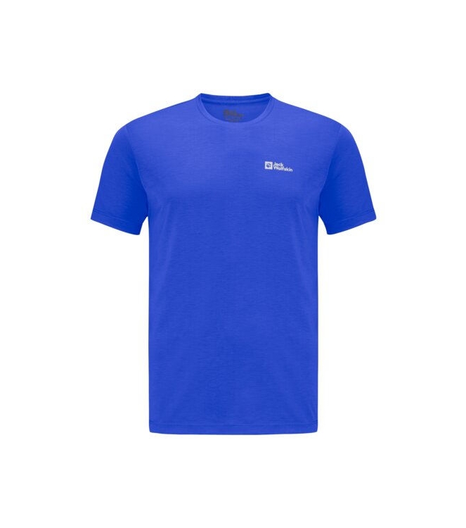 Jack Wolfskin Jack Wolfskin Vonnan S/S T M 1002_vibrant blue 1809951 1002_vibrant blue Jack Wolfskin fleeces en truien 1809951 donker bruin bij Leerentveldvrijetijd.nl