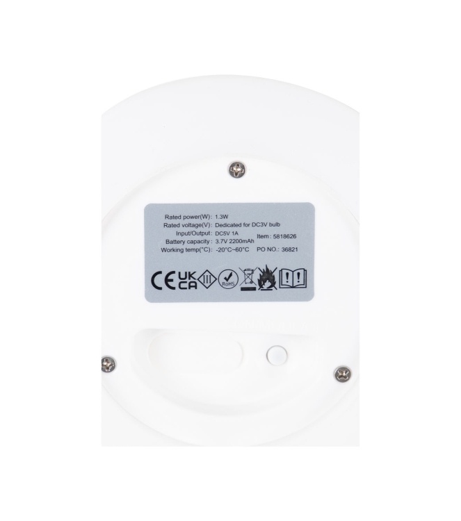 Bo-Camp Bo-Camp Tafellantaarn Castelnou 5818626 Bo-Camp electra 5818626 ecru bij Leerentveldvrijetijd.nl