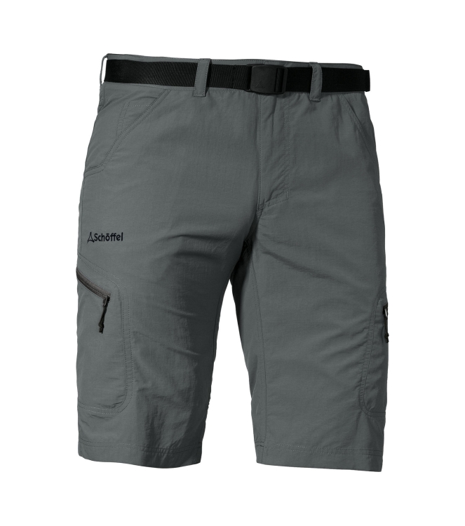 Schöffel Schöffel Shorts Silvaplana2 9830_asphalt 22088 9830_Asphalt Schöffel broeken 22088 zwart combinatie bij Leerentveldvrijetijd.nl