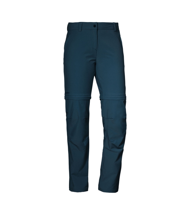 Schöffel Schöffel Pants Ascona Zip Off Women 8180_dress blues 12343 8180_Dress blues Schöffel broeken 12343 antraciet bij Leerentveldvrijetijd.nl