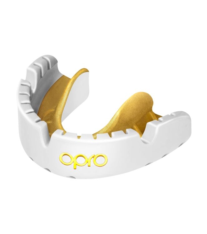 opro opro Gold Ultra Fit Mouthguard Braces 2220 white-gold 790006 2220 White-Gold opro bescherming 790006 roze bij Leerentveldvrijetijd.nl