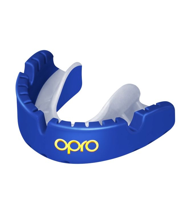 opro opro Gold Ultra Fit Mouthguard Braces 7156 blue-white 790006 7156 Blue-White opro bescherming 790006 antraciet bij Leerentveldvrijetijd.nl