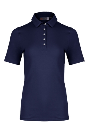 Kjus Kjus Women Hollow Pima Polo S/S K0089705_Atlanta Blue Kjus Kjus Women Hollow Pima Polo S/S K0089705_Atlanta Blue