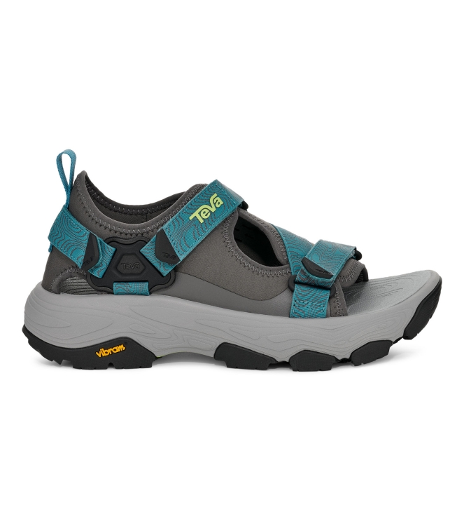 Teva Teva M Grandview Max Sandal dark gull grey/larkspur 1164770-DKG Dark Gull Grey/Larkspur Teva sandalen 1164770-DKG lichtblauw bij Leerentveldvrijetijd.nl