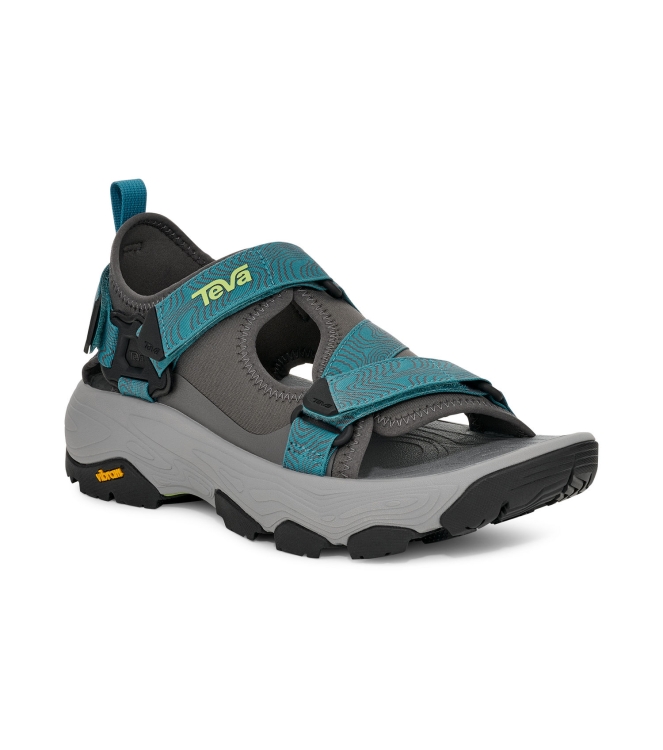 Teva Teva M Grandview Max Sandal dark gull grey/larkspur 1164770-DKG Dark Gull Grey/Larkspur Teva sandalen 1164770-DKG lichtblauw bij Leerentveldvrijetijd.nl
