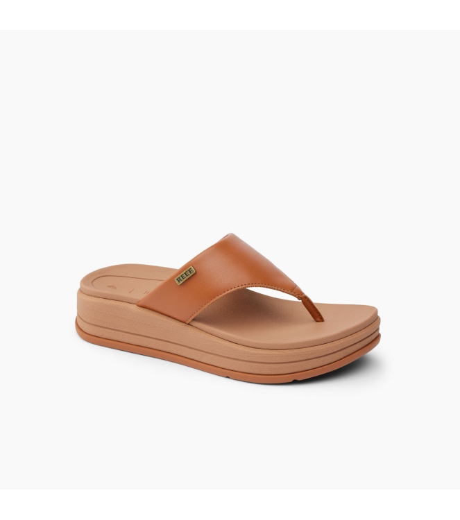 Reef Reef Aura Serenity teenslipper cocoa CJ6478 Cocoa Reef slippers CJ6478 wit bij Leerentveldvrijetijd.nl