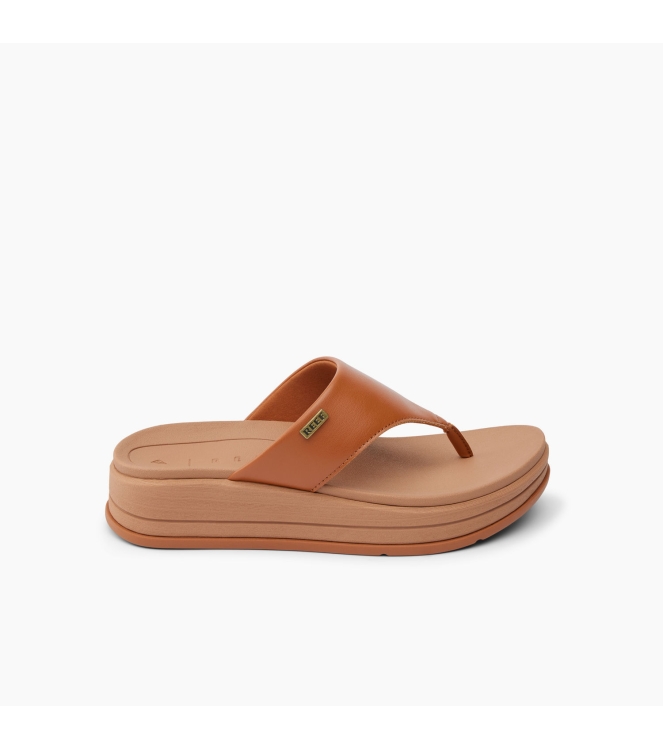 Reef Reef Aura Serenity teenslipper cocoa CJ6478 Cocoa Reef slippers CJ6478 wit bij Leerentveldvrijetijd.nl