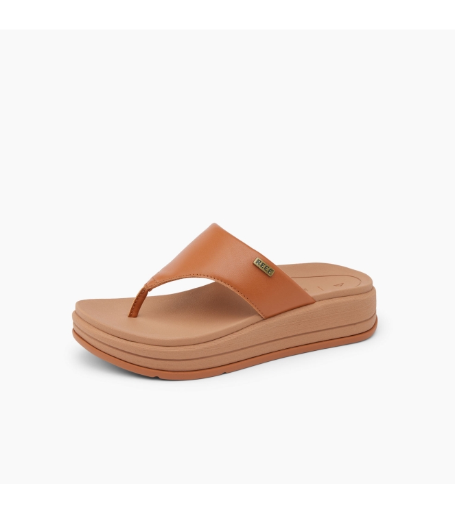 Reef Reef Aura Serenity teenslipper cocoa CJ6478 Cocoa Reef slippers CJ6478 wit bij Leerentveldvrijetijd.nl