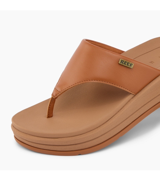 Reef Reef Aura Serenity teenslipper cocoa CJ6478 Cocoa Reef slippers CJ6478 wit bij Leerentveldvrijetijd.nl