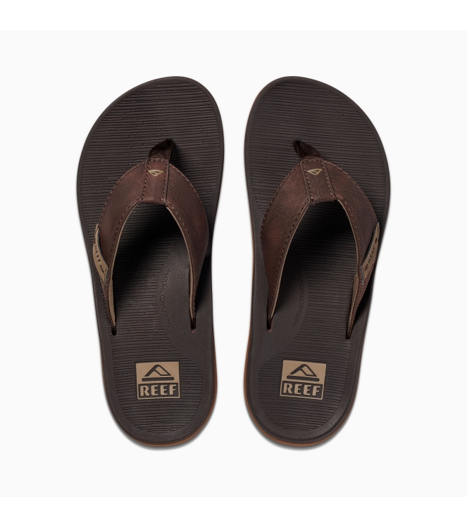 Reef Reef Reef Santa Ana teenslipper brown CI4651 Brown Reef slippers CI4651 marine bij Leerentveldvrijetijd.nl