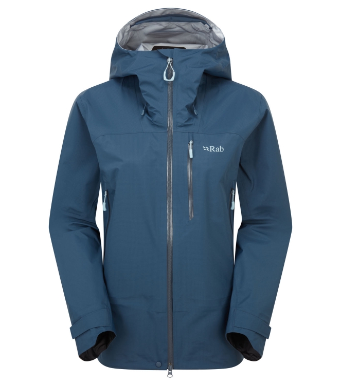 Rab Rab Firewall Mountain Jacket Wmns tmb_tempest blue QWG-97 TMB_Tempest Blue Rab jassen QWG-97 antraciet bij Leerentveldvrijetijd.nl
