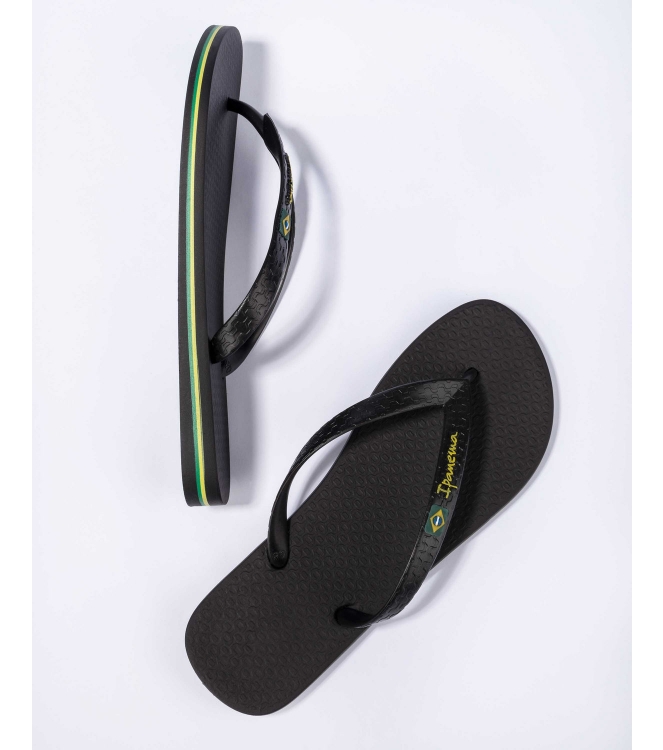 Ipanema Ipanema Ipanema Classic Brasil Heren slippers 22531_black IP 80415 22531_Black Ipanema slippers IP 80415 licht grijs bij Leerentveldvrijetijd.nl