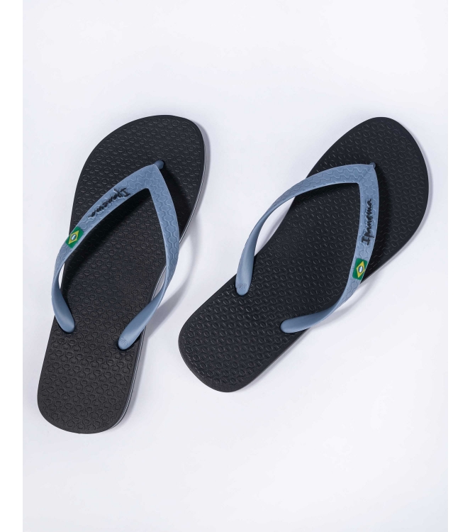 Ipanema Ipanema Ipanema Classic Brasil Heren slippers bb627_grey/blue IP 80415 BB627_Grey/Blue Ipanema slippers IP 80415 lichtblauw bij Leerentveldvrijetijd.nl