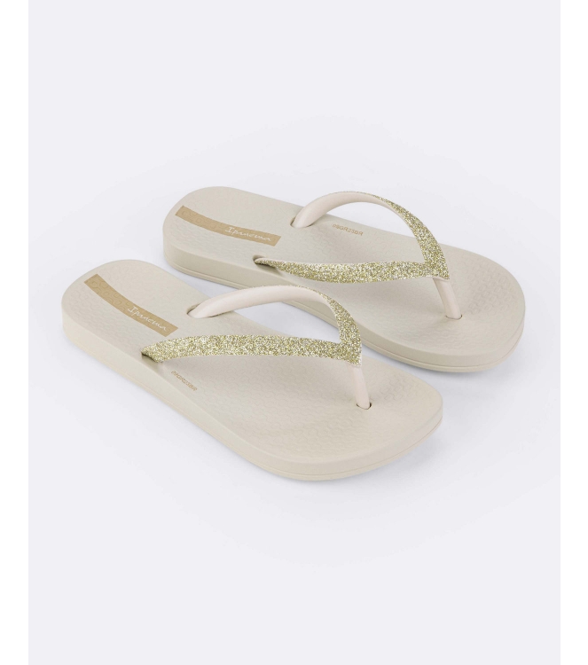 Ipanema Ipanema Anatomic Lolita Kids Slippers aq631_beige IP 83141 AQ631_Beige Ipanema slippers IP 83141 jeans bij Leerentveldvrijetijd.nl